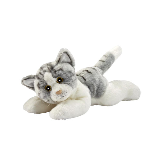 Peluche - chat gris et blanc - Maman et Bébé La Fère