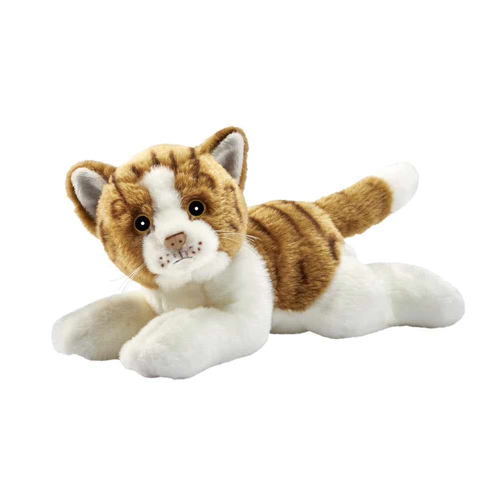 Peluche - chat roux et blanc - Maman et Bébé La Fère