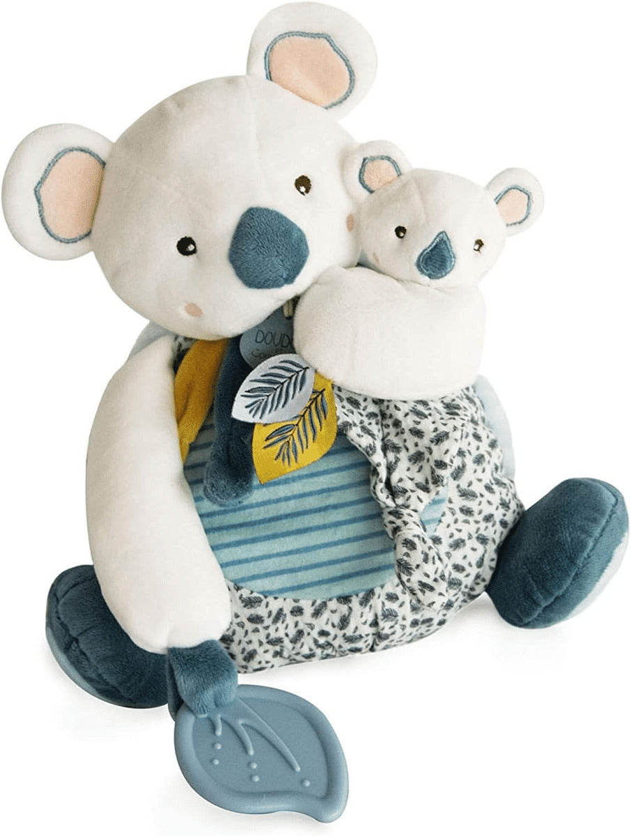 Doudou et Compagnie - Peluche Koala Avec Bébé et Anneau De Dentition
