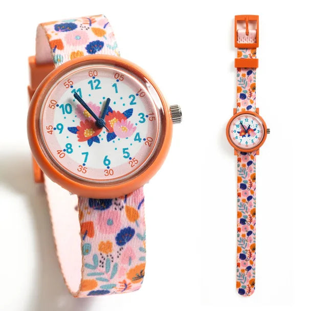 Montre à fleurs - maman et bébé