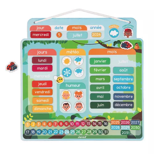 calendrier magnétique 'Une Belle Journée' - Maman et bébé - La Fère