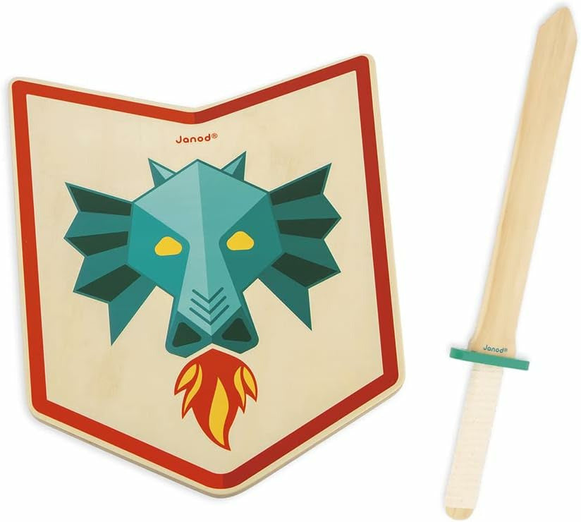 Jouet d’imitation - JANOD - Set Bouclier et Epée du Chevalier Dragon