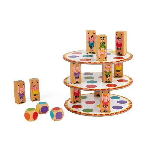 Janod - Acrobat' - Jeu d'adresse et de Stratégie - Jeux de Société Enfant - Concentration et Motricité