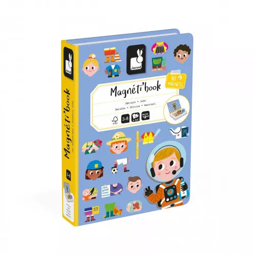 Janod - Magnéti'Book Métiers - Jeu Educatif Magnétique