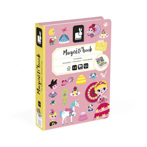 Janod - Magneti'Book Princesses - Jeu Éducatif Magnétique